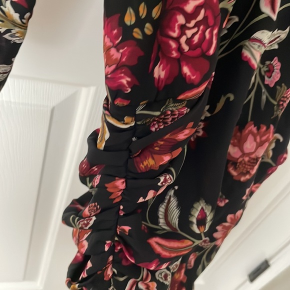 A.L.C $595 Floral Ruched Dress - Picture 8 of 13